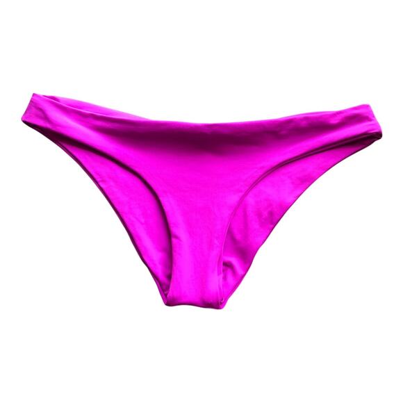 LSpace by Monica Wise Sandy Classic Bikini Bottom Bright Fuchsia Women's Medium - Picture 3 of 14